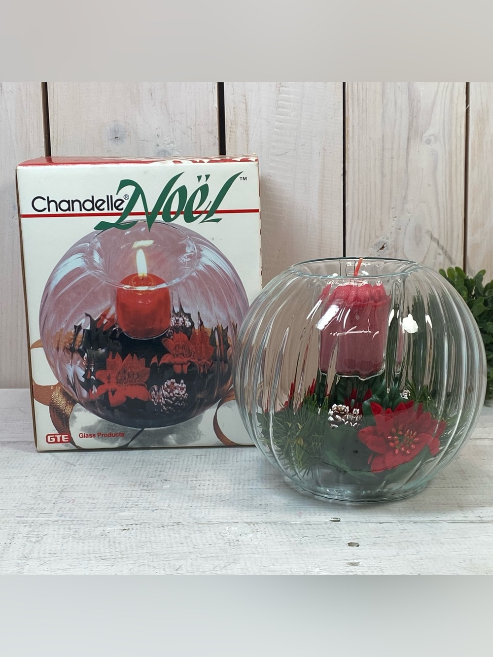 Chandelle Noel Optic Ball Votive Candleholder Holiday
